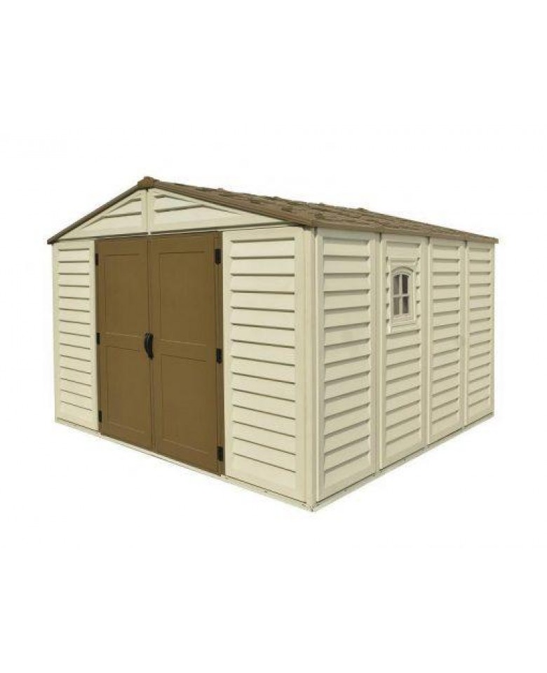 DuraMax 10.5’x13′ Woodbridge Plus Vinyl Shed with Foundation