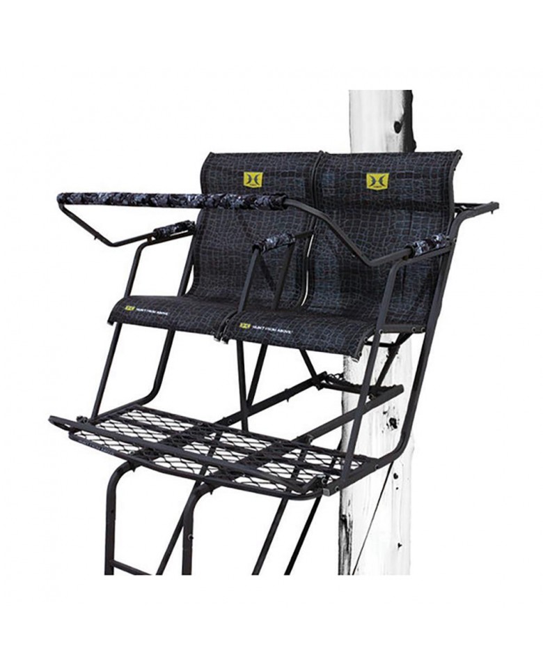 18 ft. Durable Steel Denali 2-Man Ladder Treestand with Safe-Tread Steps