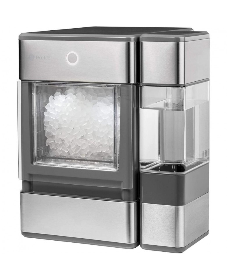 GE Profile OPAL01GEPKT Opal | Countertop Nugget Ice Maker, Stainless Steel Wrap with Gray Accents & LED Lighting